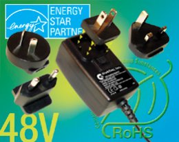 Interchangeable Blade Power Adapter 48V Interchangeable Blade Power Adapter 48V
