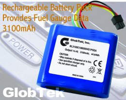 Rechargeable Battery Pack Provides Fuel Gauge Data Rechargeable Battery Pack Provides Fuel Gauge Data